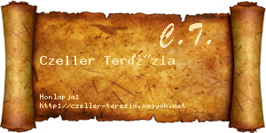 Czeller Terézia névjegykártya